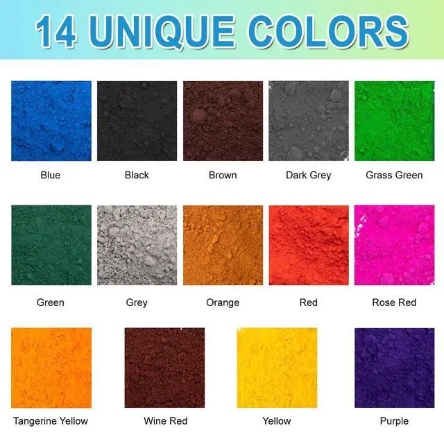 Alt view image 13 of 14 - Concrete Pigment, Green Iron Oxide Pigment Powder, Concrete Cement Dye Color Pigment for Pastel Tile Paint Concrete Cement Mortar Grout (Green, 20 oz)