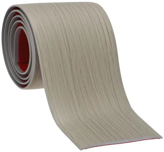Alt view image 8 of 14 - Self Adhesive Floor Transition Strip 10 ft x 3" Vinyl Flat Divider Flooring for Joining Floor Gaps Carpet Transition Floor Tiles, Gray Wood Grain