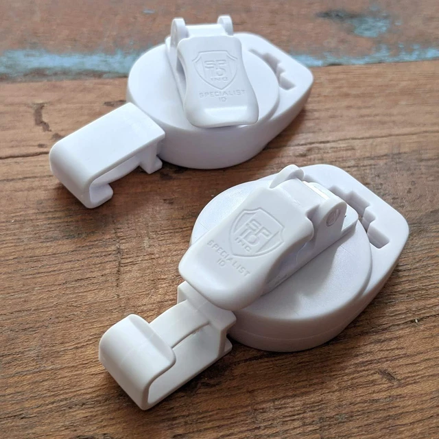 Alt view image 10 of 14 - Bulk 25 Pack - MRI Safe Badge Reels - Retractable Badge Holder Clips - Made of Plastic & Non-Ferrous Metal - I'd Reels Extending Lanyards for Nurse & MRI Tech Name Tag Badges by (White)