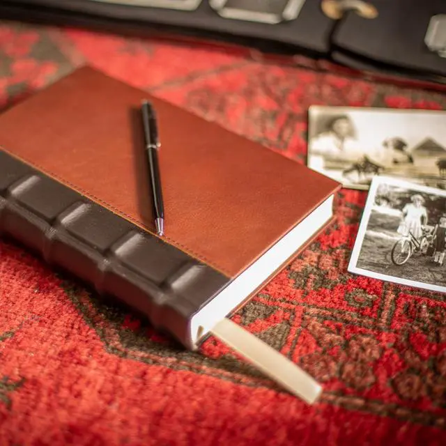 Alt view image 14 of 14 - Luxury Leather Journal, Full-Grain Leather Notebook | Gift for Men & Women, 400 Numbered Pages, Table of Contents, Perfect for Birthdays, Anniversaries, & Special Occasions