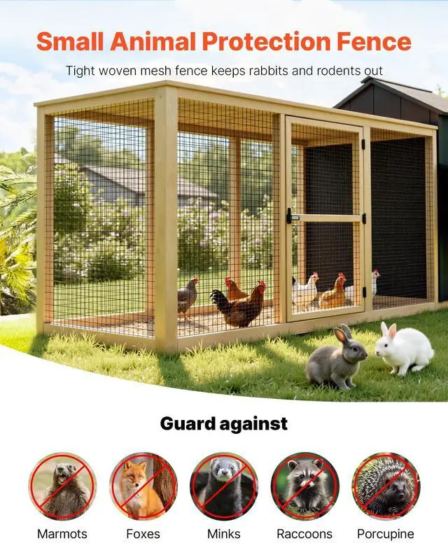 Alt view image 9 of 14 - Hardware Cloth 36 in x 25 ft, 2 x 3 in Mesh 16 Gauge Galvanized Wire Mesh Roll, Weather-Resistant Vinyl Coated Chicken Wire Fencing, Heavy Duty Welded Garden Plant Fencing for Rabbit Cage Snake