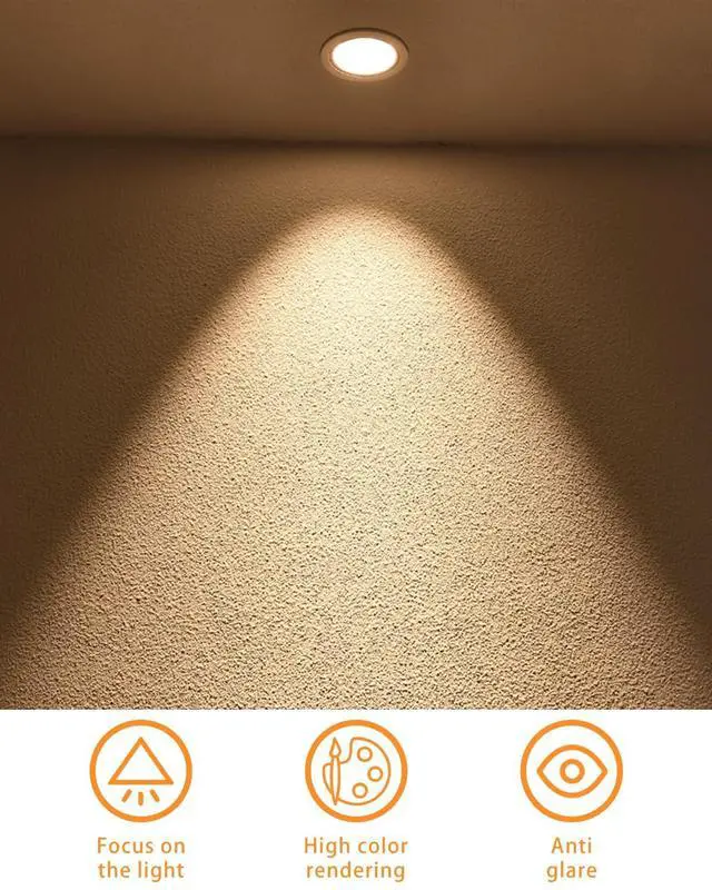 Alt view image 9 of 14 - MR16 LED Bulbs 5W GU5.3 12V 2700K Warm White 6 Pack | 50W Halogen Equivalent, Non-Dimmable, 38° Beam Angle, Landscape, Recessed, Track Lighting