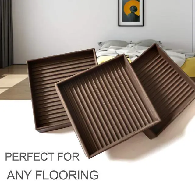 Alt view image 9 of 14 - Non Slip Furniture Pads for Hardwood Floors -8 Pcs 3 Furniture Coasters Cups, Anti Skid Furniture Grippers Rubber Feet, Floor Protectors for Furniture Bed Couch Stoppers