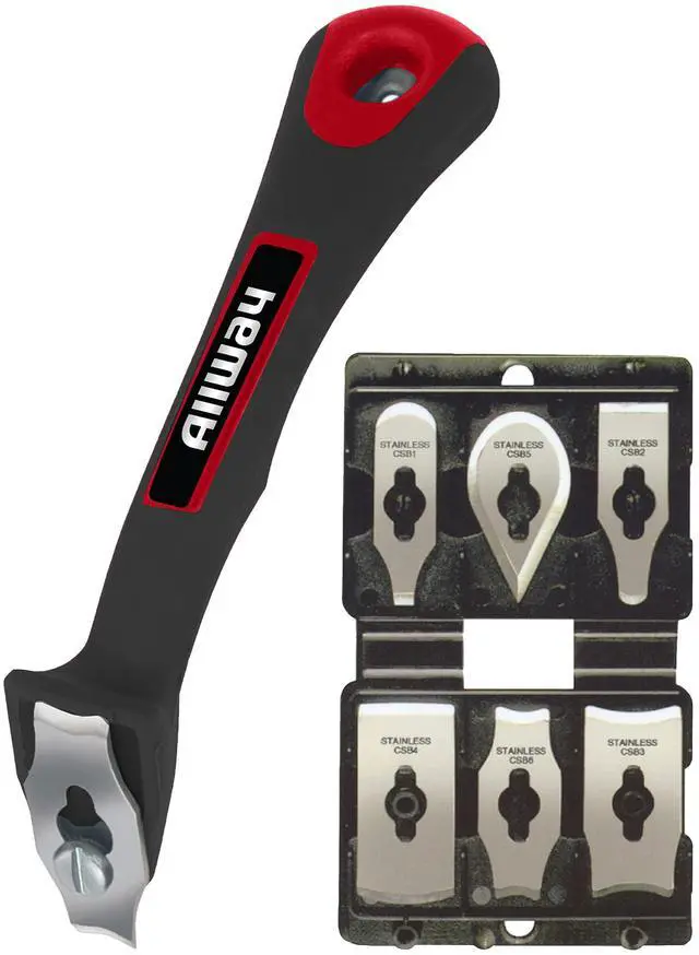 Alt view image 8 of 14 - CS6 Soft-Grip Contour Scraper Set with 6 Blades and Blade File