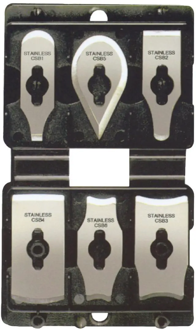 Alt view image 14 of 14 - CS6 Soft-Grip Contour Scraper Set with 6 Blades and Blade File