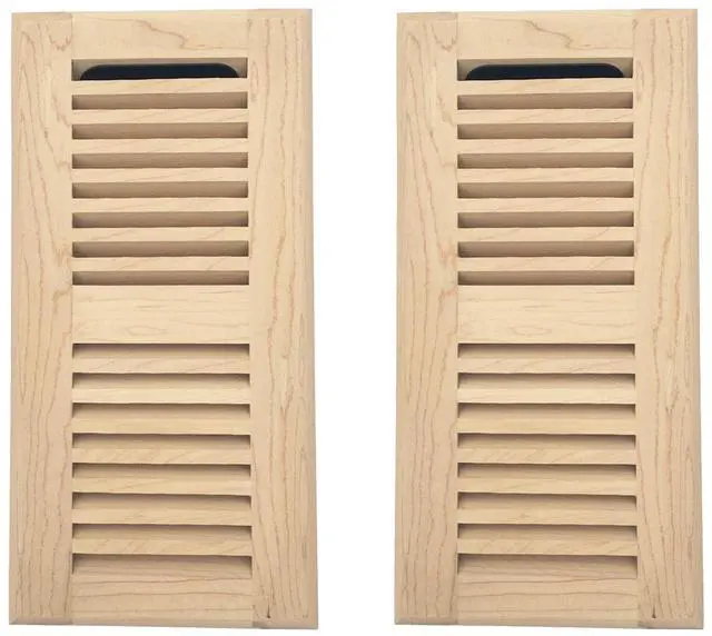 Alt view image 7 of 12 - 2 Pcs Pack Maple Floor Register, Drop in, 4x10 Inch, Unfinished