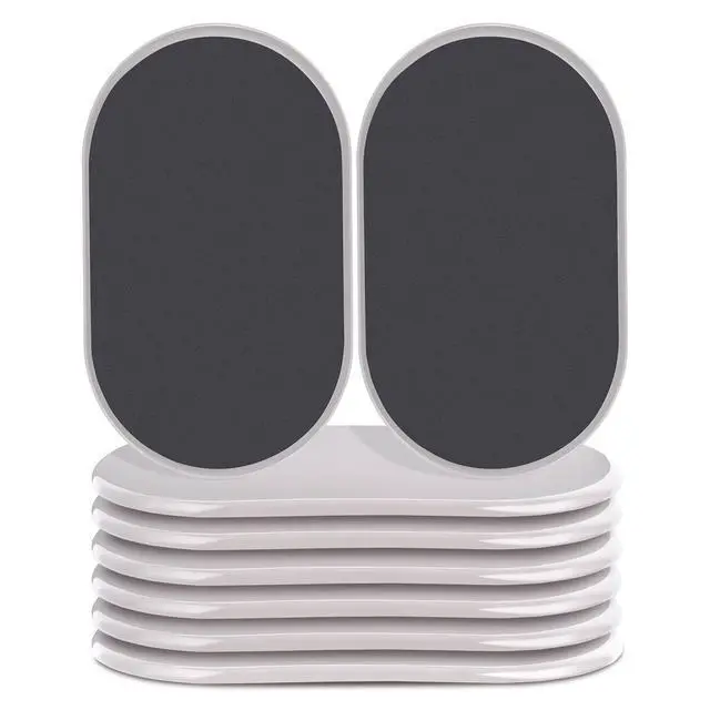 Alt view image 8 of 14 - Reusable Large Furniture Movers Sliders for Carpet and Hardwood Floors-8 Pack 9-1/2" Oval Moving Pads Protector for Heavy Duty Sofa Bed Table Desk,Quickly and Easily Move Any Item, Beige