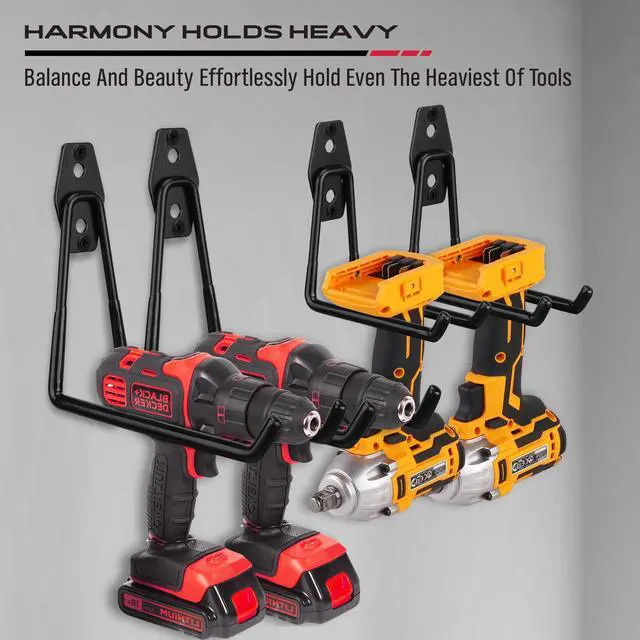 Alt view image 11 of 14 - Garage Tool Storage Wall Hook Assortment Set: 15PCS Heavy Duty Large Hanger Garden Tool Organizer Ladder Bike Rack Yard Tool Holder Shed Shovel Metal Screw Organization Bicycle Steel Bracket