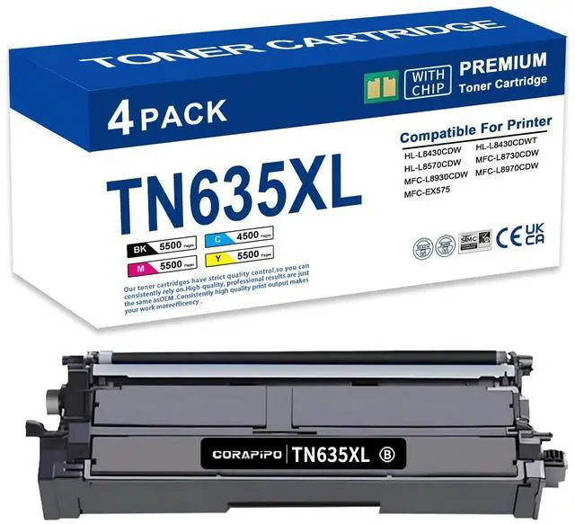 Alt view image 7 of 12 - TN635XL TN635 TN-635 High Yield Black Toner Cartridge Compatible Replacement for Brother TN635 TN635XL TN 635XL Toner Cartridges Wrok for HL-L8430CDW HL-L8570CDW MFC-L8930CDW MFC-L8730CDW Printer Ink
