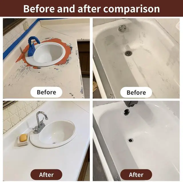 Alt view image 13 of 14 - Tile Paint, White Tub and Tile Refinishing Spray Paint Waterproof White Spray Tile Paint Bathtub Refinishing Kit for Tiles Ceramic Porcelain Fiberglass Bathroom Walls Bathtubs Sinks Countertop Toilets