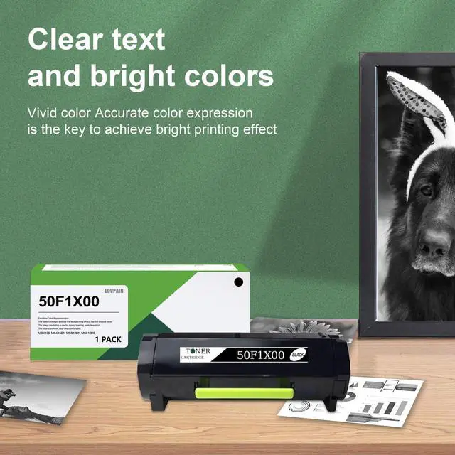 Alt view image 12 of 12 - 50F1X00 Extra High Yield Toner Cartridge (1-Pack, Black) - Lovn Compatible 501X 50F1X00 Toner Cartridge (10,500 Pages) Replacement for Lexmark MS410dn MS510dn MS610dn MS610dte MS610dtn MS415dn Printer