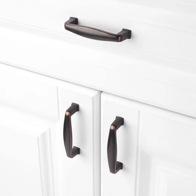 Alt view image 10 of 12 - 10 Pack 3 in Oil Rubbed Bronze Cabinet Pulls, Drawer Handles 1817 | Solid, Sturdy, Comfortable, Arch Hardware, Brushed Bronze Kitchen Cabinet Pulls, for Dresser Cupboard Bedroom Bathroom Vanity