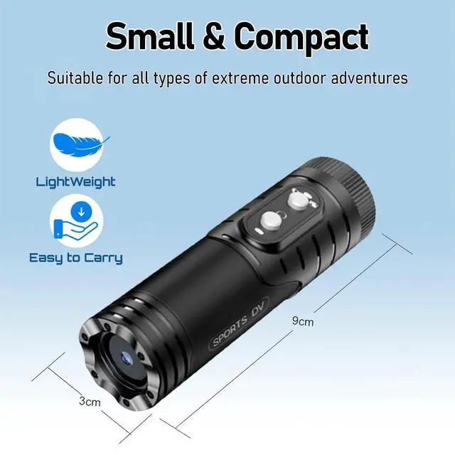 Alt view image 10 of 12 - WiFi Helmet Camera, HD 1080P Bike Motorcycle Helmet Camera, IP66 Waterproof Action Camera for Cars, Bicycle, Motorbike & Sports Helmet (with 64G Card)