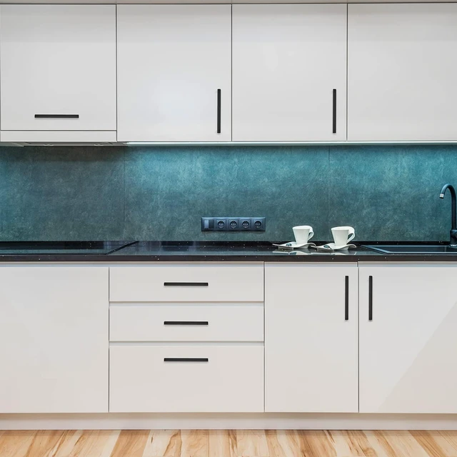 Alt view image 13 of 14 - Matte Black Cabinet Handles Square Pulls 6-1/4 Inch 30 Pack | Stainless Steel, Square Bar Grip, Drawer Pulls, Kitchen Cabinet Hardware, For Cupboards, Drawers, Dressers, Cabinets