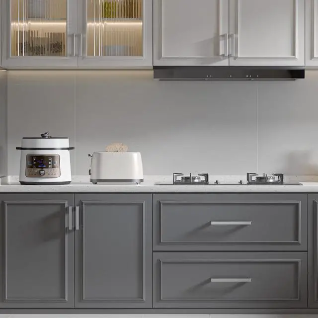 Alt view image 12 of 12 - Brushed Nickel Cabinet Pulls 30 Pack 5 Inch, Square Drawer Handles, Stainless Steel, Screws Included, Silver Kitchen Hardware for Cupboard Closet Furniture Upgrade