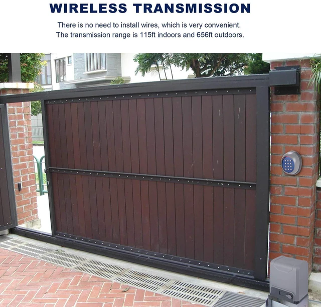 Alt view image 13 of 14 - Security Wireless Automatic Code Entry Gate Keypad Remote Operator Panel Control for Sliding Gate Opener Motor