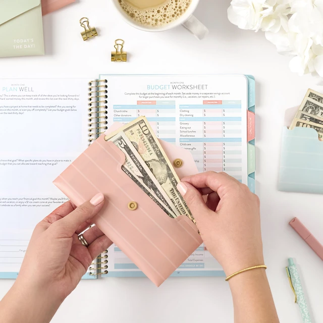 Alt view image 11 of 14 - PPP Money Planner | 10 Cash Budget Envelopes | Budget Planner | Annual & Monthly Financial Worksheet, Expense, Saving & Debt Reduction Pages | Stickers | Long-Term Financial Goals | Spend Ledger