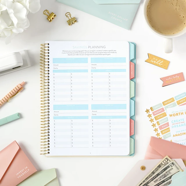 Alt view image 14 of 14 - PPP Money Planner | 10 Cash Budget Envelopes | Budget Planner | Annual & Monthly Financial Worksheet, Expense, Saving & Debt Reduction Pages | Stickers | Long-Term Financial Goals | Spend Ledger