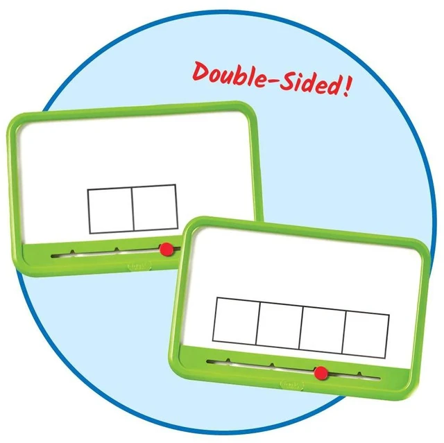 Alt view image 12 of 14 - Elkonin Boxes Magnetic Dry Erase Boards Set, Phonemic Awareness, Speech Therapy Materials, Letter Sounds for Kindergarten Phonics, Science of Reading Manipulatives (Set of 8), White