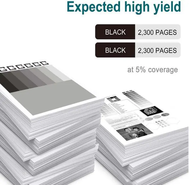 Alt view image 9 of 12 - 410A Black Toner Cartridge 2 Pack MFP M477fnw M477fdw M477fdn M452dn M452nw | Compatible for HP Color Laser Pro M477fnw M477fdw M477fdn M452dn M452nw M452 M477 Toner
