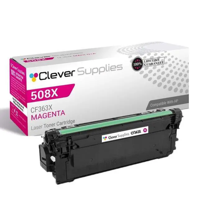 Alt view image 7 of 12 - CS Replacement Toner Cartridge Compatible with HP 508X CF363X Magenta M533X M552DN M553DN M553N M577C M577DN M577F M577Z