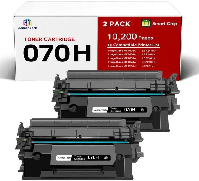 Alt view image 7 of 12 - 070H 070 high Yield Toner Cartridge Compatible Replacement for Canon 070H 070 CRG-070 Toner Cartridge with Canon imageCLASS MF465dw MF462dw LBP247dw LBP246dw Printer Ink | 20400 Page (2-Pack)