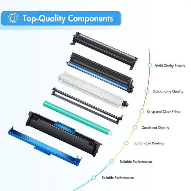 Alt view image 14 of 14 - 206X 206A Black Toner Cartridge High Yield W2110X W2110A M283fdw 2 Pack | Compatible for HP 206X Black Toner Color LaserJet Pro MFP M283cdw M255dw M283fdn M282nw M255nw M283 M255 M282 Printer Ink