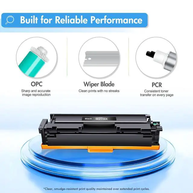 Alt view image 13 of 14 - 206X 206A Black Toner Cartridge High Yield W2110X W2110A M283fdw 2 Pack | Compatible for HP 206X Black Toner Color LaserJet Pro MFP M283cdw M255dw M283fdn M282nw M255nw M283 M255 M282 Printer Ink