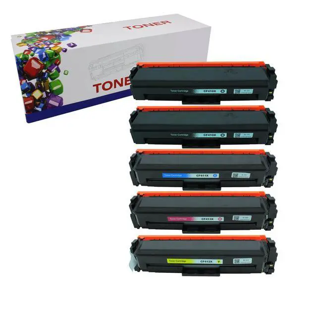 Alt view image 2 of 2 - Toner Cartridge Replacement for 410X 411X 412X 413X Toner Cartridge use with HP LaserJet M377 M452 M477 LaserJet Pro M452dn M452dw M452nw MFP M377dw(5-Pack)