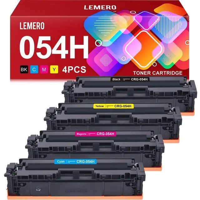 Alt view image 8 of 14 - Compatible 054H Toner Cartridge Replacement for Canon 054 054H Toner Cartridges Set for Canon Color ImageCLASS MF644Cdw MF642Cdw LBP622Cdw MF641Cw Printer (Black Cyan Magenta Yellow, 4-Pack)