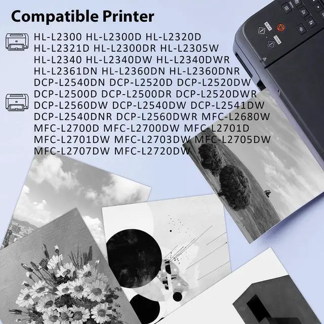 Alt view image 9 of 14 - TN660 Toner Cartridge DR630 Drum Unit Set Compatible for Brother MFC-L2700DW HL-L2300D HL-L2320D HL-L2360DW MFC-L2740DW DCP-L2540DW Printer (4 Toner, 1 Drum)