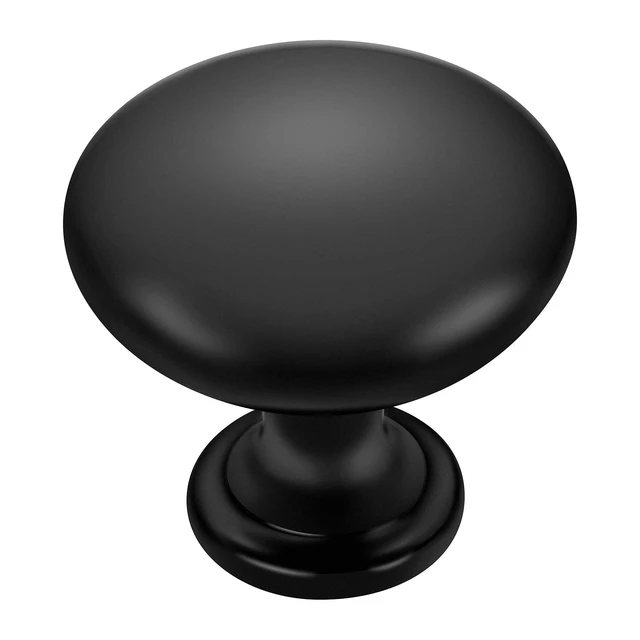 Alt view image 8 of 14 - Matte Black Cabinet Knobs, Zinc Knobs Drawer Pulls, 30 Pack | Round Knob Shape, Smooth Pull Grip, Kitchen Cabinet Update, For Dressers, Drawers, Cabinet Doors, Furniture Hardware Projects