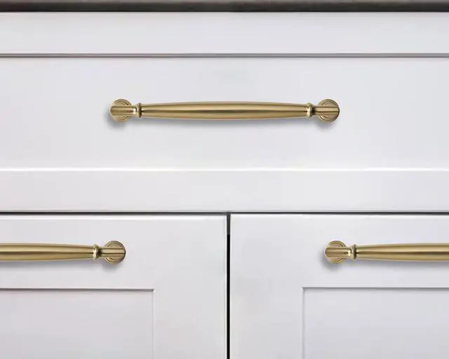 Alt view image 10 of 12 - 10 Pack 5 Inch(128mm) Champagne Bronze Cabinet Pulls Heavy Duty Solid Satin Brass Cabinet Handles Kitchen Cabinet Hardware for Cupboard Drawer Handles Dresser Pulls