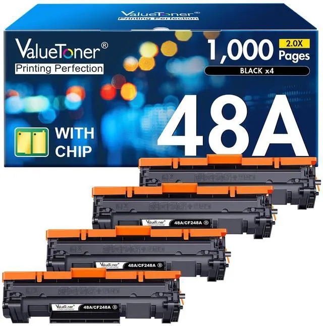 Alt view image 8 of 14 - 48A Toner Cartridge Replacement for HP 48A Toner Cartridge Black 4-Black | CF248A 248A High Yield Work for Pro M15w M16a M15a M16w MFP M31w M30w M29w Laser Printer