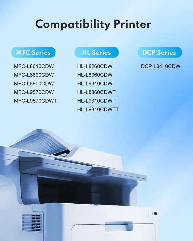 Alt view image 9 of 14 - TN-431 TN431 Black Toner Cartridge 2-Pack, Replacement for Brother TN431BK TN-431BK for HL-L8360CDW MFC-L8900CDW HL-L8260CDW MFC-L8610CDW HL-L8360CDWT Toner Printer (Approximately 3,500 Page)