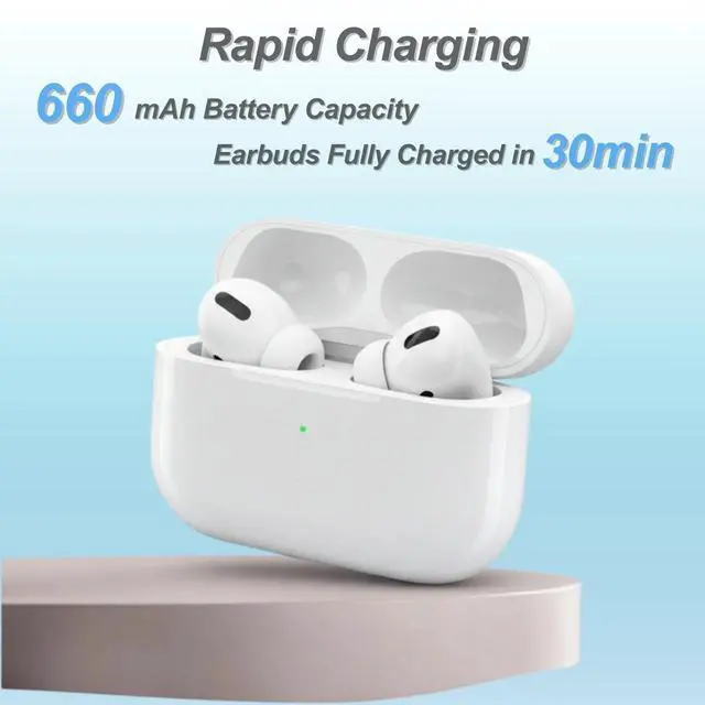 Alt view image 9 of 12 - Replacement Charging Case for AirPod Pro 2 and 1 gen, Wireless Charging Cases Compatible with AirPod Pro 1st / 2nd, Wired and Wireless Charging, Bluetooth Pairing Sync, USB C Port