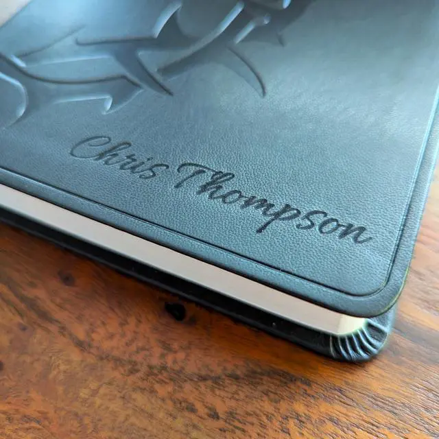 Alt view image 9 of 14 - Personalized ESV Gift Bible | English Standard Version | Custom Engraved Name with Crown of Thorns | Portable Thinline Bible | Christian Gift for Men & Women