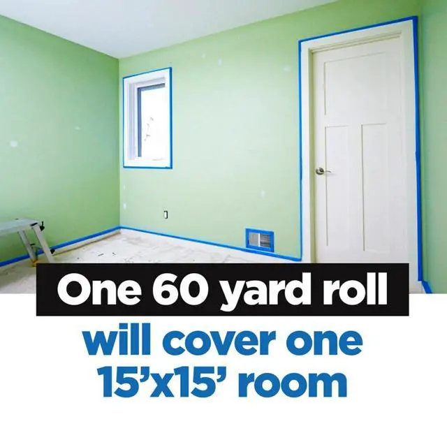 Alt view image 14 of 14 - Original Multi-Surface Painter's Tape 1 Inch Wide, 9 Rolls | 0.94 in x 60 yd, Blue Paint Tape, Protects Surfaces and Removes Easily, Painting Tape for Indoor and Outdoor Use
