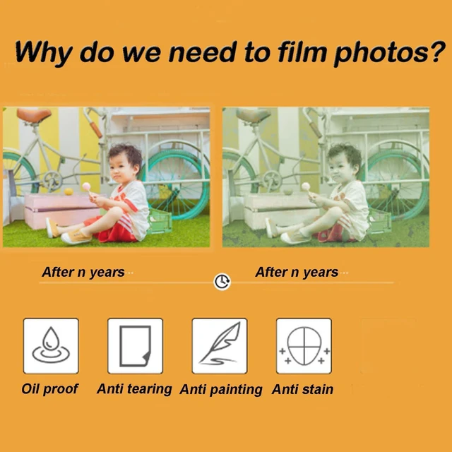 Alt view image 10 of 14 - Cold Laminating Film Glossy Roll 25''x180 Vinyl Cold Lamination Film Self-Adhesive Laminating Vinyl Roll