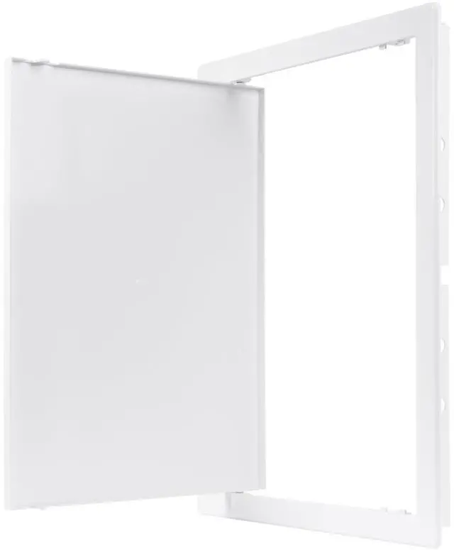 Alt view image 14 of 14 - 12" x 16" White ABS Plastic Plumbing Access Panel - Wall Access Panel for Drywall - Wire Cover for Wall Covering Panels - Electricity, Heating Alarm, Bathroom Ceiling Or Wall Hole Cover