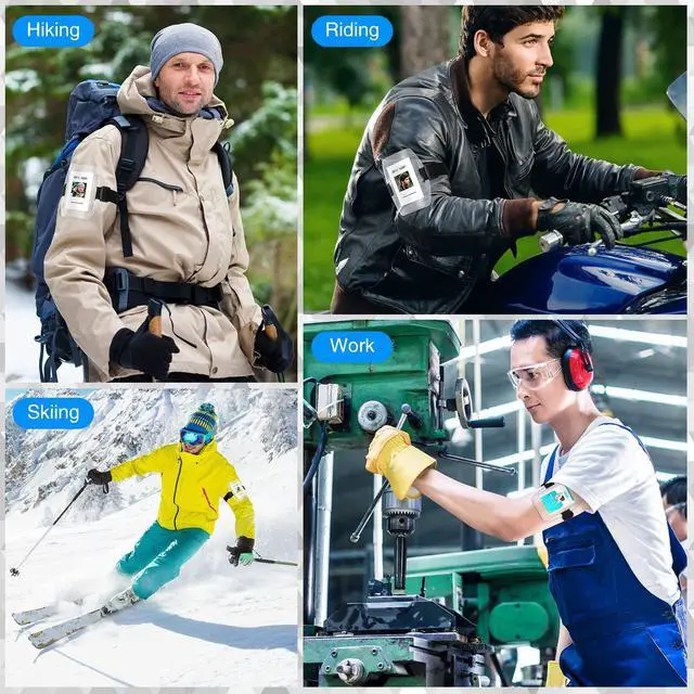 Alt view image 11 of 12 - 100 Pcs Arm Badge Armband Visibility PVC ID Card Holder with Adjustable Strap Fastener Armband Pass Clear Display Name Tag Holder for Work Ski Postcard Pass Universal Size(Black)