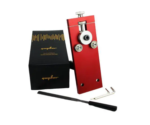Alt view image 4 of 4 - Guitar Fretwire Bender - Fret Wire Bending and Straightening Luthier Tool for Guitar & Bass Radian Adjusters, Repair & Maintenance, Red