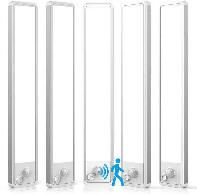 Alt view image 7 of 12 - 5 Pack Under Cabinet Lighting Wireless 2200maAh Rechargeable LED Motion Sensor Magnetic Light Indoor Closet Lights for Kitchen, Stairs Cool White