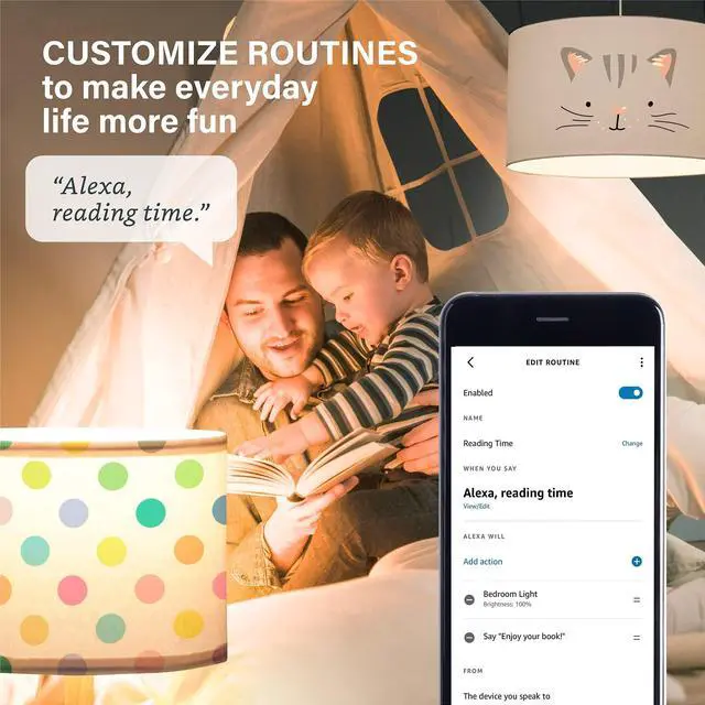 Alt view image 12 of 14 - Alexa Light Bulb, S1 Auto Pairing with Alexa Devices, Warm Light Bulbs, Smart Light Bulbs that Work with Alexa, Bluetooth Mesh Smart Home Lighting, E26 60W Equivalent, 800LM, 4-Pack