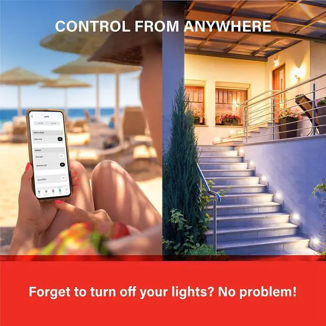 Alt view image 13 of 14 - Alexa Light Bulb, S1 Auto Pairing with Alexa Devices, Warm Light Bulbs, Smart Light Bulbs that Work with Alexa, Bluetooth Mesh Smart Home Lighting, E26 60W Equivalent, 800LM, 4-Pack