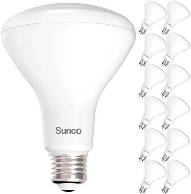 Alt view image 8 of 14 - Sunco 12 Pack BR30 LED Bulb Flood Light, E26, 11W=65W, 5000K Daylight | 850LM, Dimmable, Indoor, Home, Bedroom, Kitchen Lighting, Recessed Can Light Bulbs, Medium Base, Recessed Flood Light Bulbs