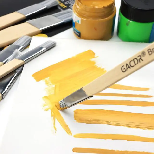 Alt view image 11 of 12 - Slant Lining Fitch Trim Paint Brushes, Pack of 6, 0.5", 0.75", 1" | Angled Cutting In Paint Brush, Fast Accurate Detail & Control, Hobby & Craft, 2 Each of 3 Sizes