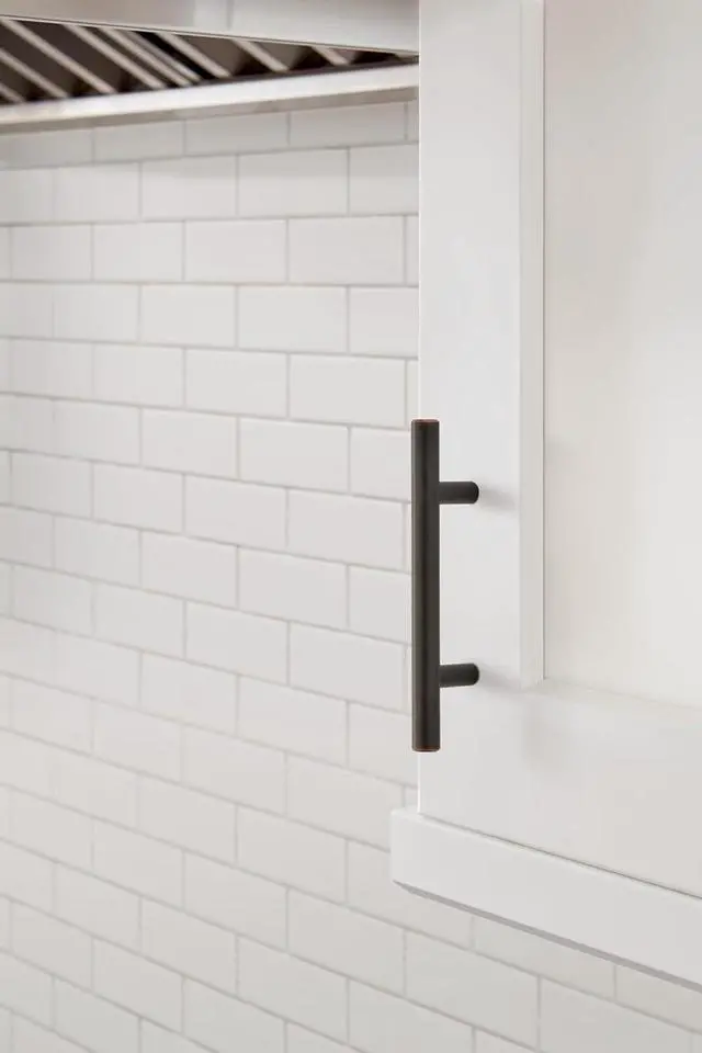 Alt view image 9 of 14 - 10 Pack 3" Bar Pulls Oil-Rubbed Bronze Drawer Pull | 3 inch (76mm) Center-to-Center Mounting Distance and 5-3/8 inches Overall Length, Durable Carbon Steel Cabinet Hardware