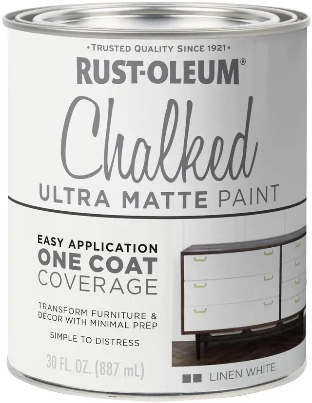 Alt view image 2 of 2 - Chalked All-in-One Ultra Matte Linen White Spray Paint | Furniture Paint, One Coat Coverage, No Primer Required, Easy To Use, Fast Drying, Low Odor, Multi Surface, Indoor Use, 12 oz