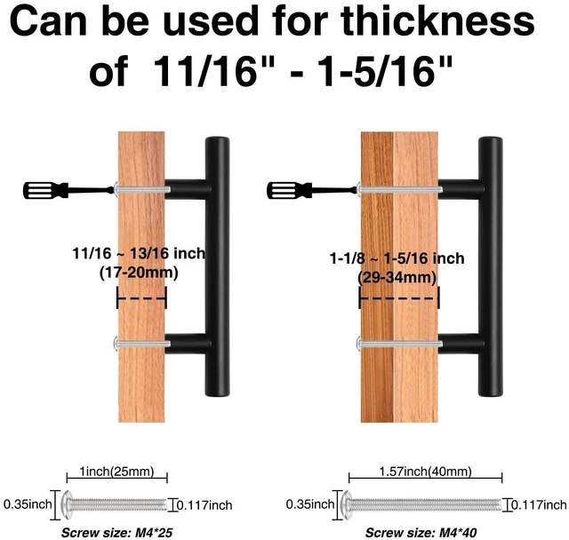 Alt view image 12 of 12 - 30 Pack Cabinet Handles Matte Black Cabinet Pulls with 3 Inch Hole Center, Stainless Steel Kitchen Cabinet Handles Black Kitchen Handles for Cabinets and Drawers, 76mm Hole Centers